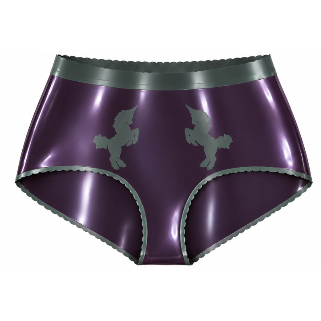 "Curve" high waisted unicorn briefs