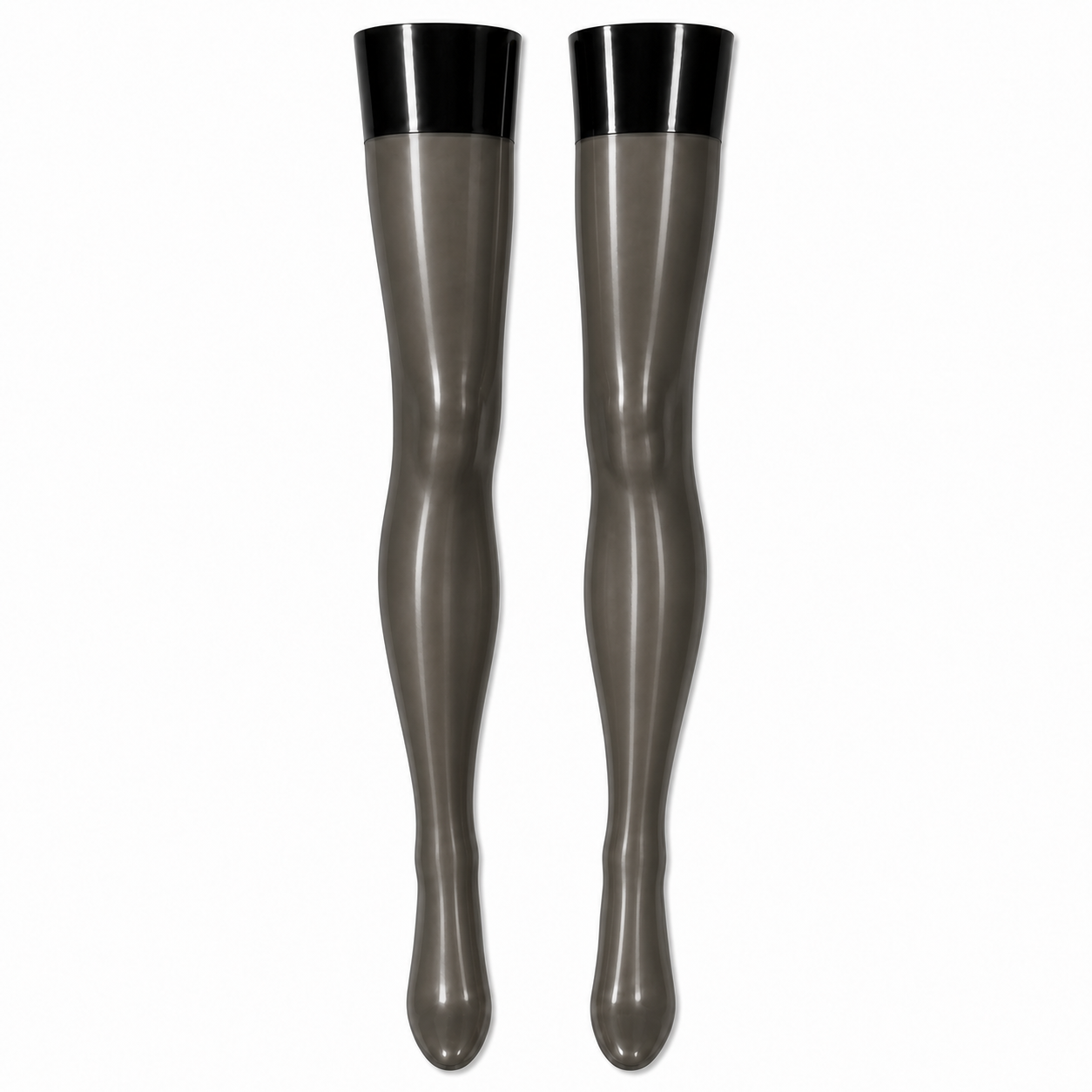 Banded latex stockings