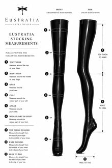 Lace-up Latex stockings