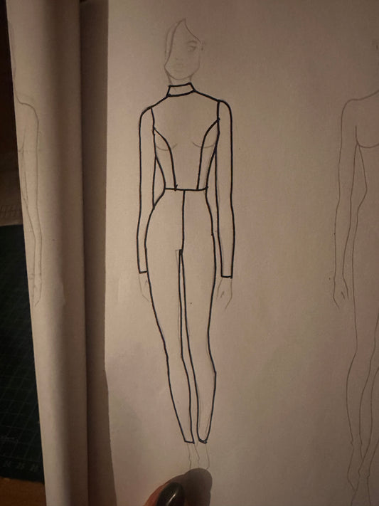 Custom neck entry catsuit