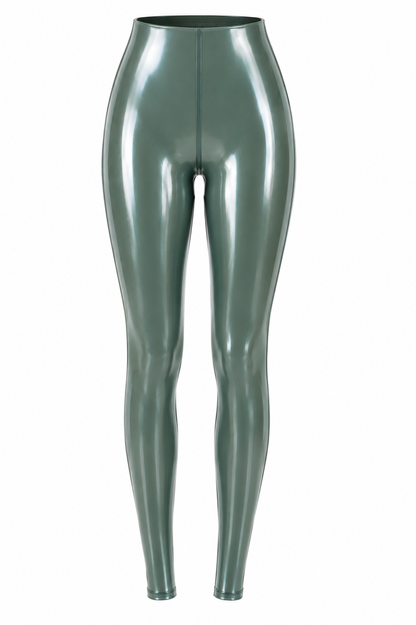 Latex Back Seam Leggings