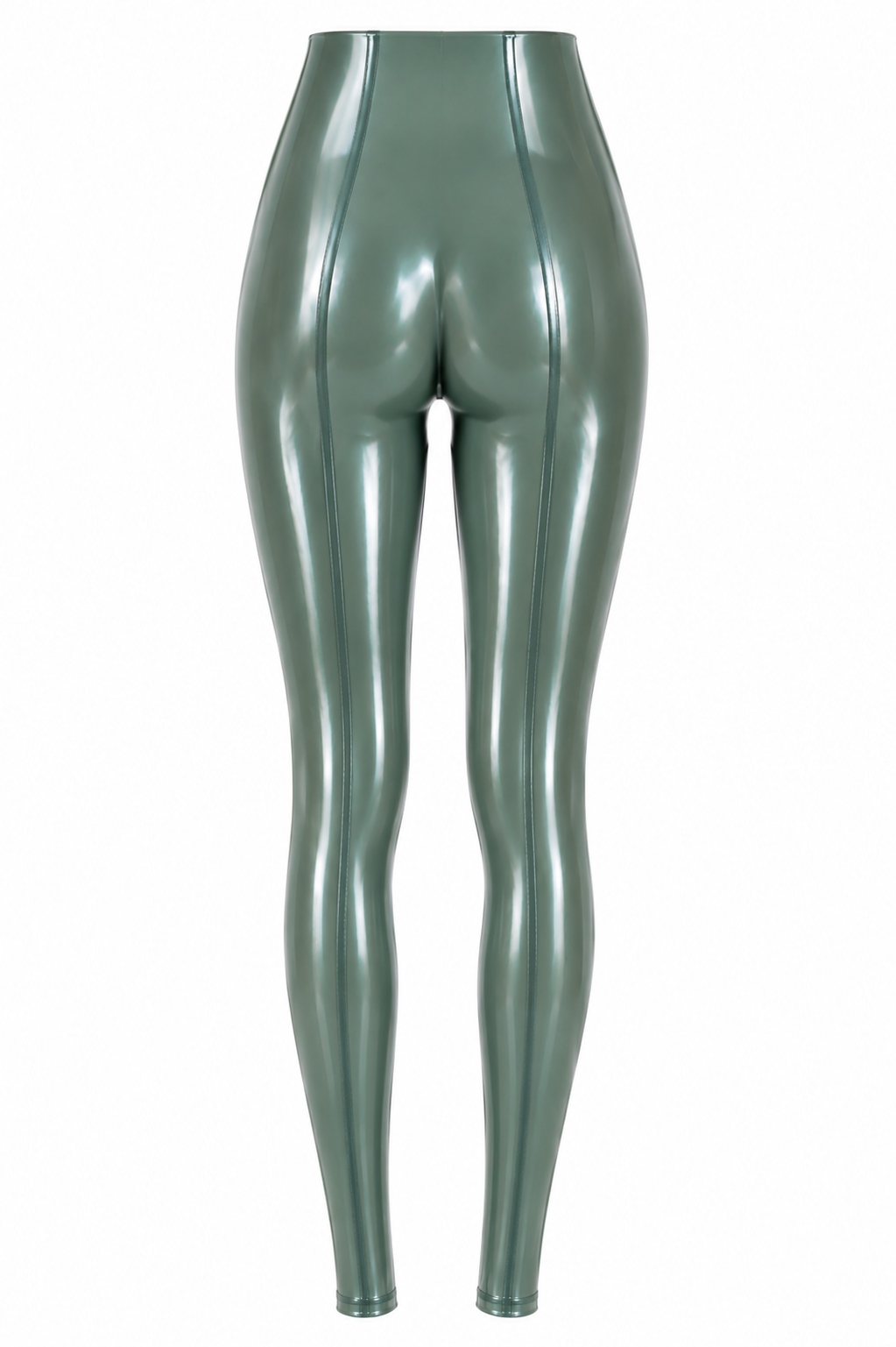 Latex Back Seam Leggings
