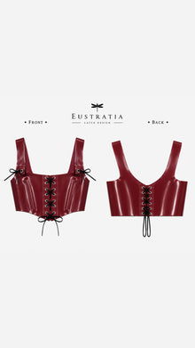Cropped corset top