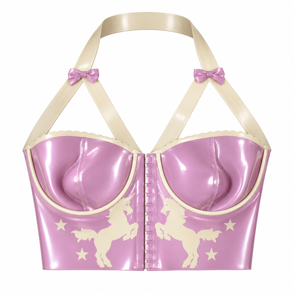 Unicorn latex bra