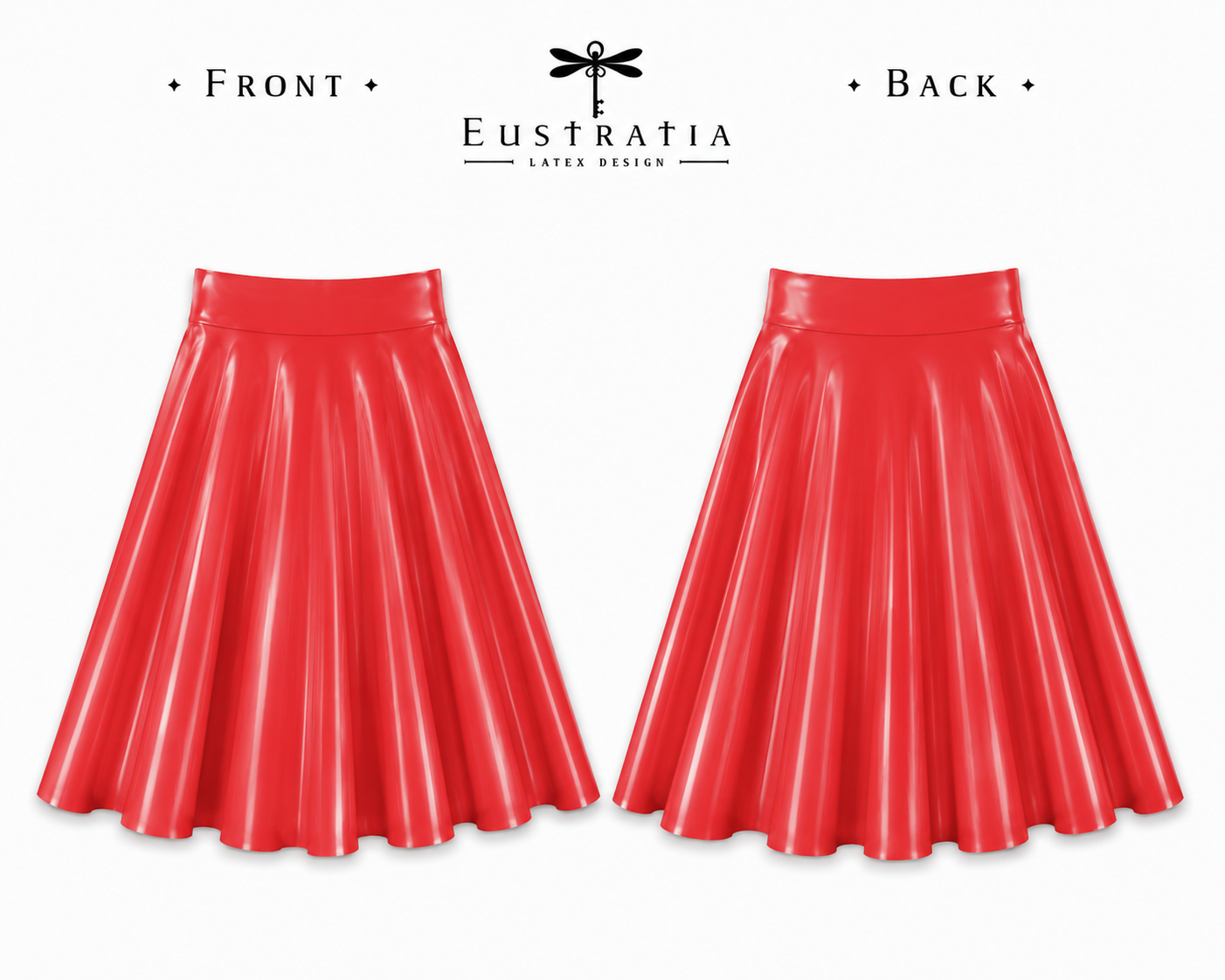 Latex swing skirt