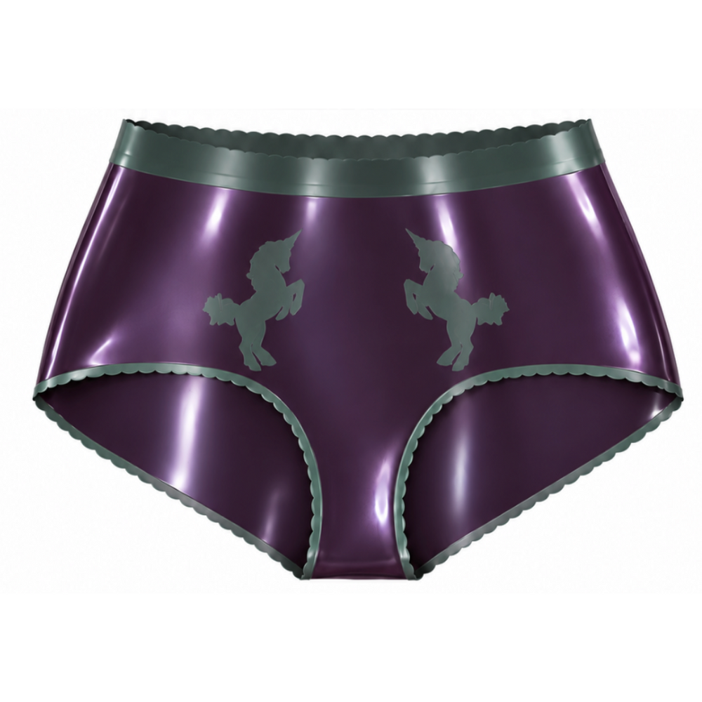 "Curve" high waisted unicorn briefs