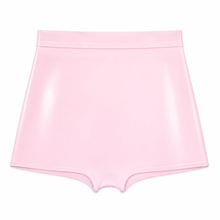 Ready to ship, belted low leg briefs sample in baby pink, size XS