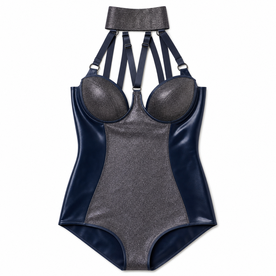 V-strap bodysuit sample size S