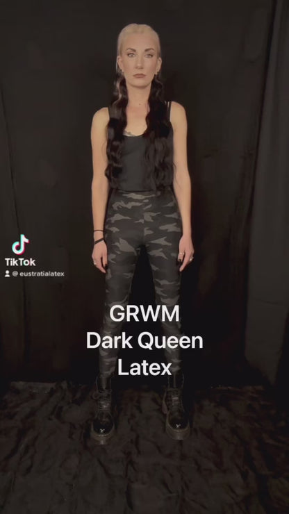 Dark queen latex crown