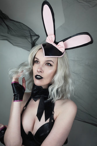 Latex bunny ears fascinator